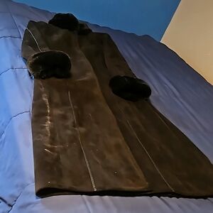 Full length black sterling coat